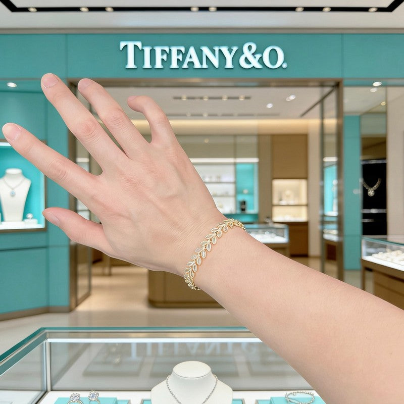 Tiffany Return to Crystal 18K Rose Gold Bracelet