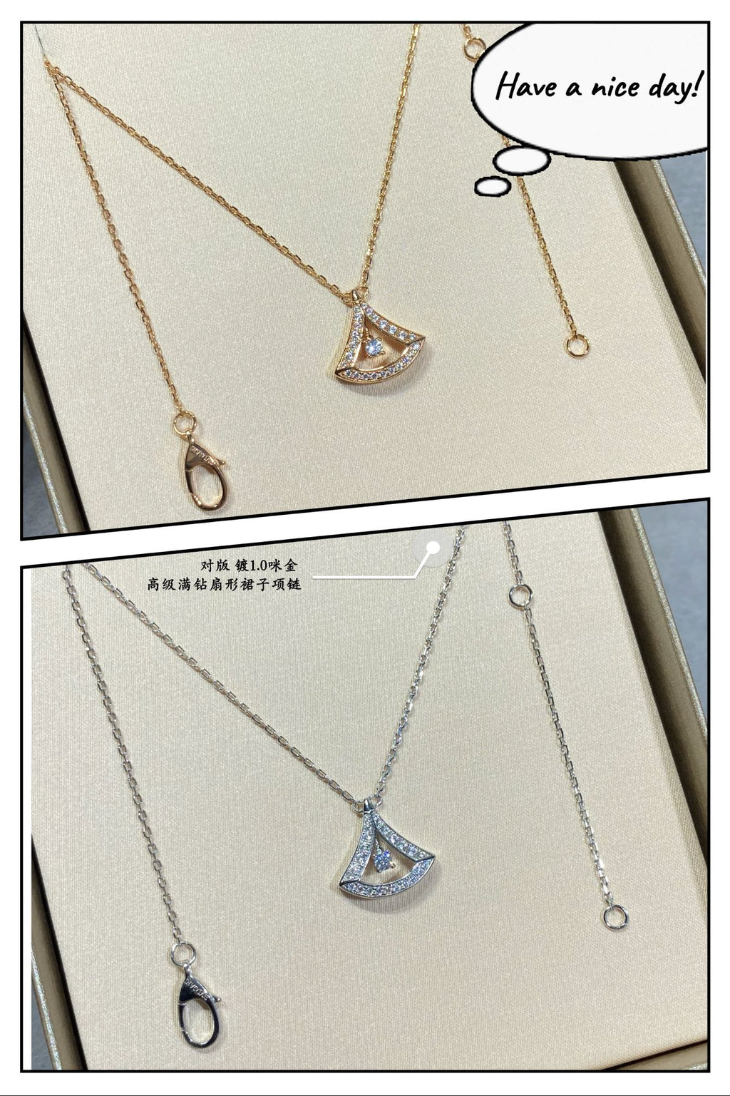 Bvlgari Dream Pave Diamond Openwork 18K Gold Necklace