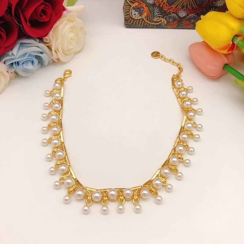 Dior 30 Montaigne Pearl 18K Gold Necklace