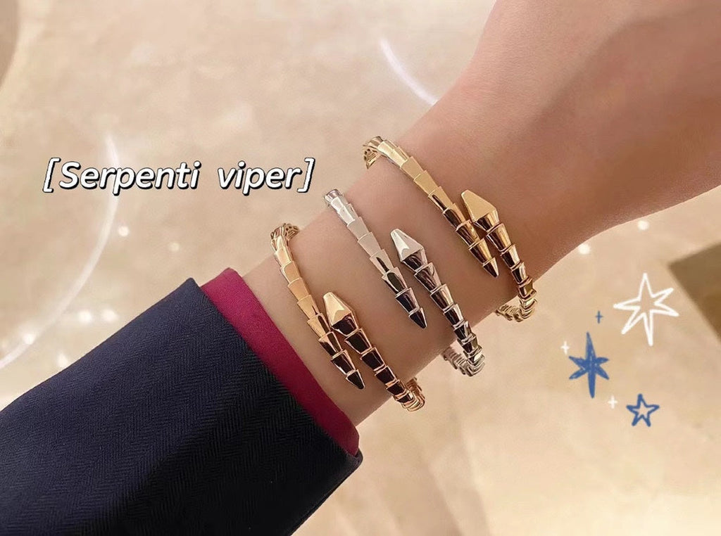 Bvlgari Serpenti Viper 18K Gold Bracelet