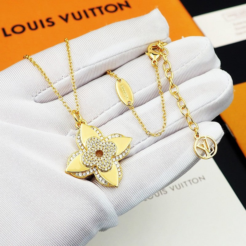 Louis Vuitton Medaillon 18K Gold Necklace