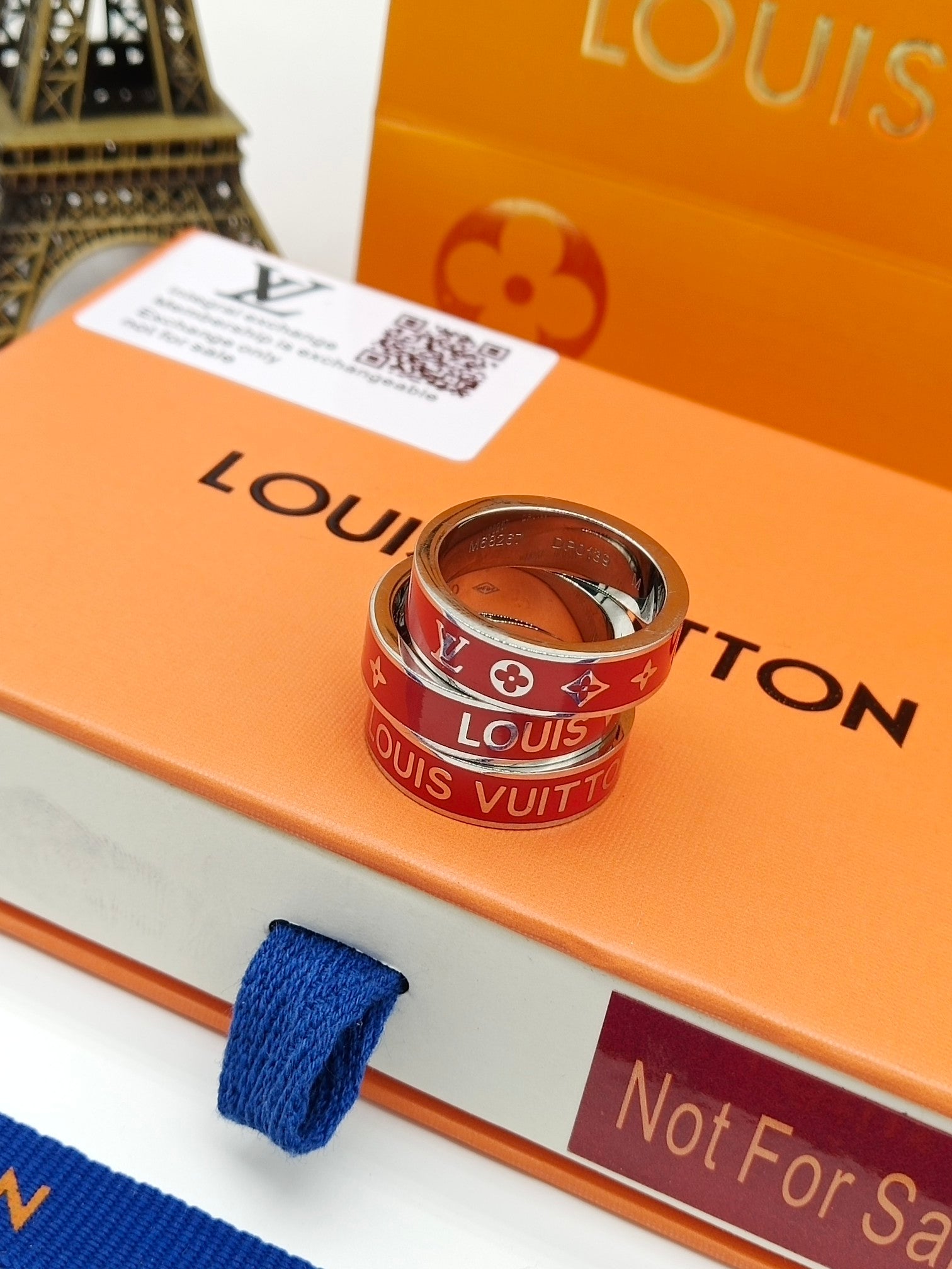 Louis Vuitton Red 18K Gold Ring
