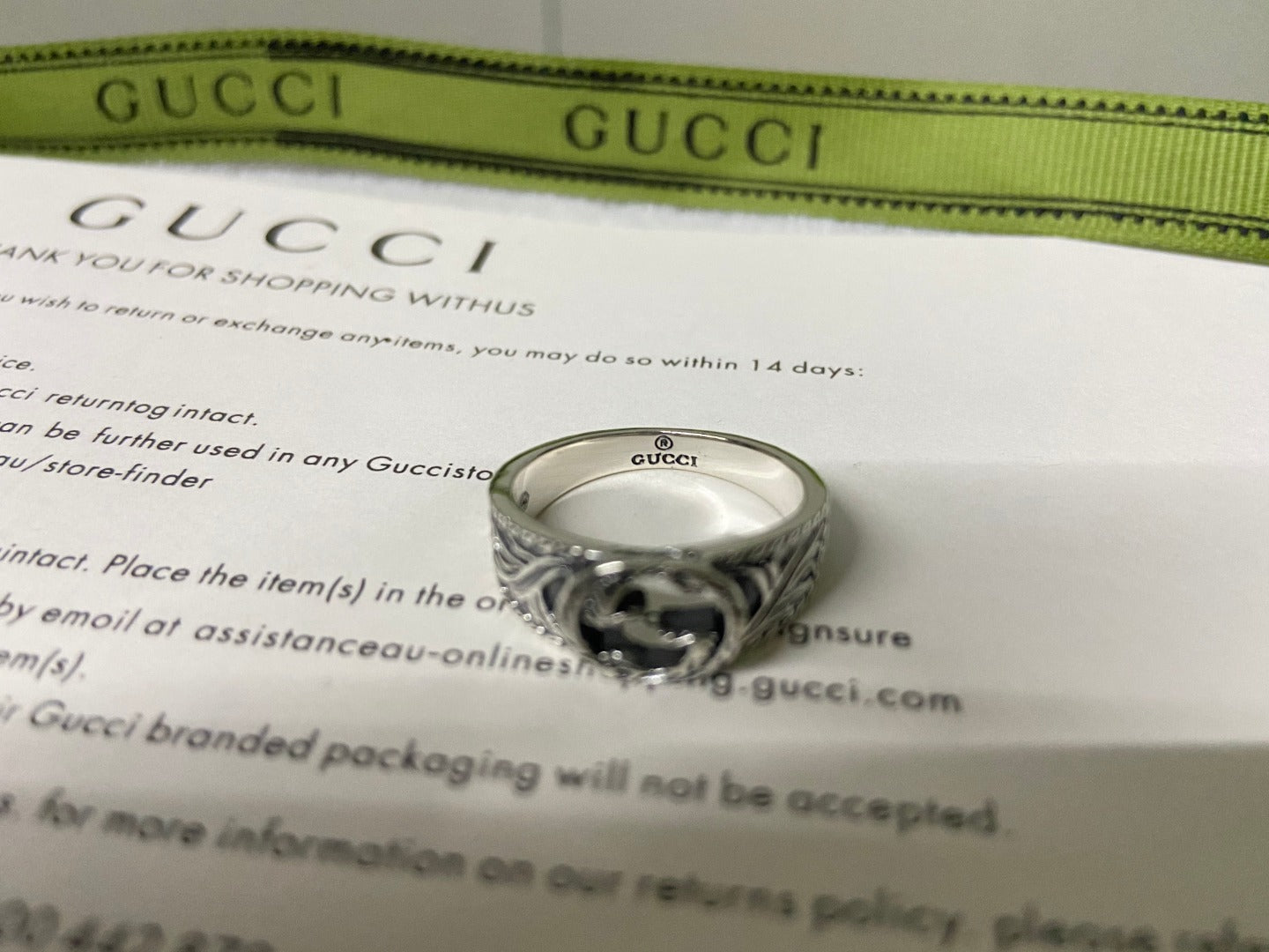 Double Gucci Interlocking Gucci Ring