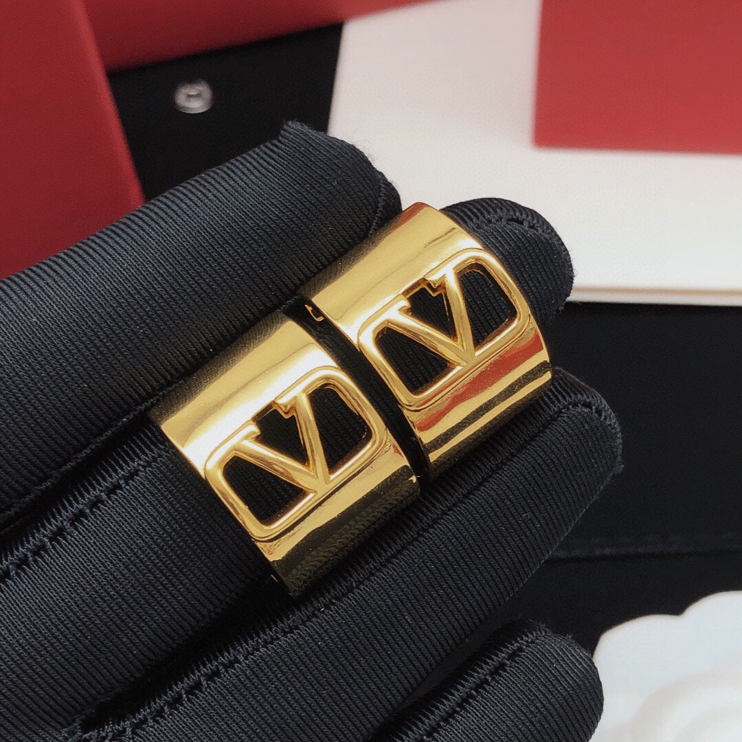 Valentino Cuff 18K Gold Earrings