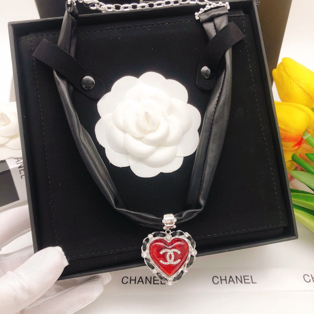 Chanel 2021 Leather Choker 18K Gold Necklace