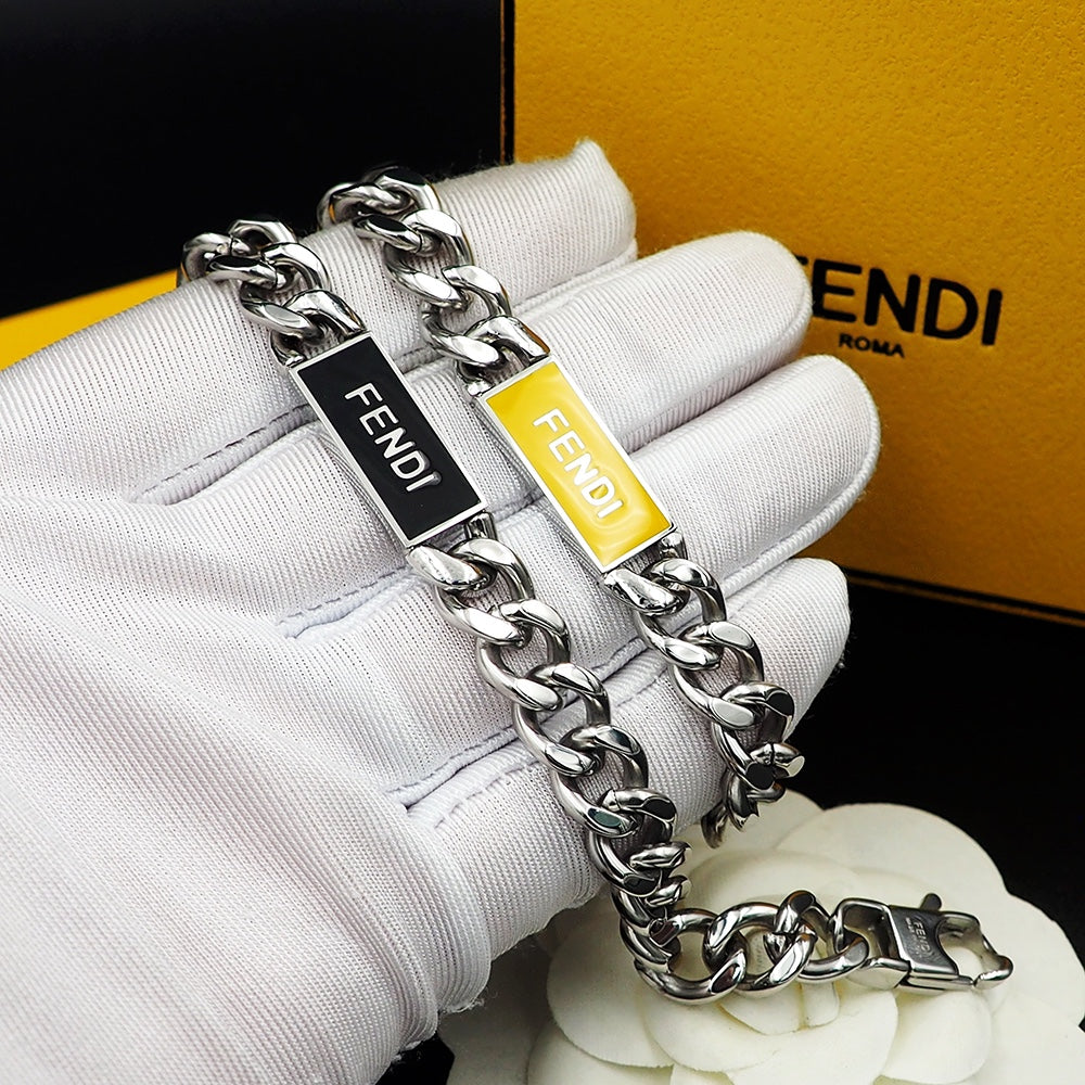 Fendi Chain 18K Gold Bracelet