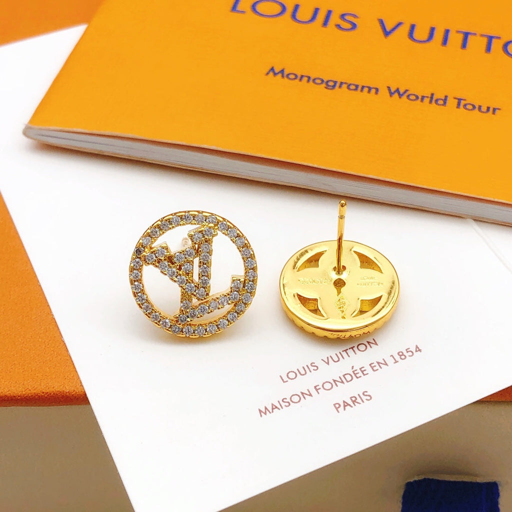 Louis Vuitton Blossom Diamond 18K Gold Earrings