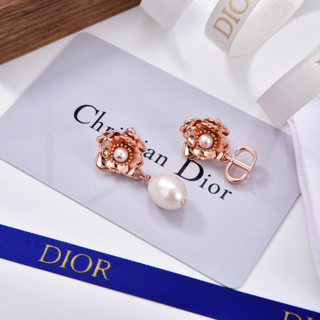 Dior D-Millefiori 18K Gold Earrings