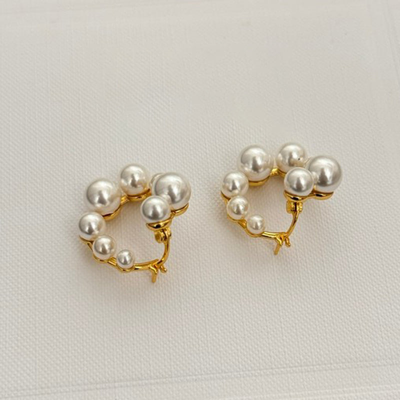 Celine Pearl 18K Gold Earrings