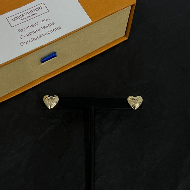 Louis Vuitton Heart 18K Gold Earrings