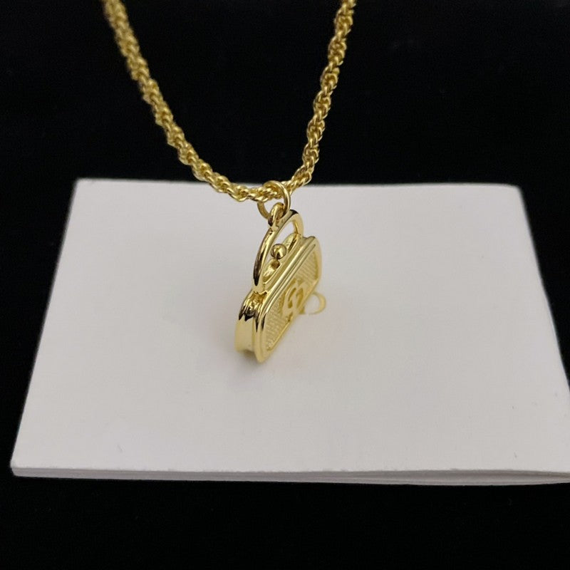 Dior Vintage Bag 18K Gold Necklace