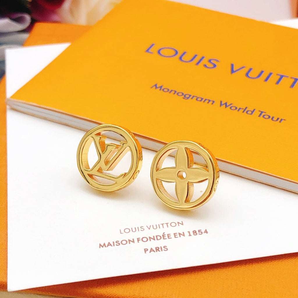 Louis Vuitton Blossom 18K Gold Earrings