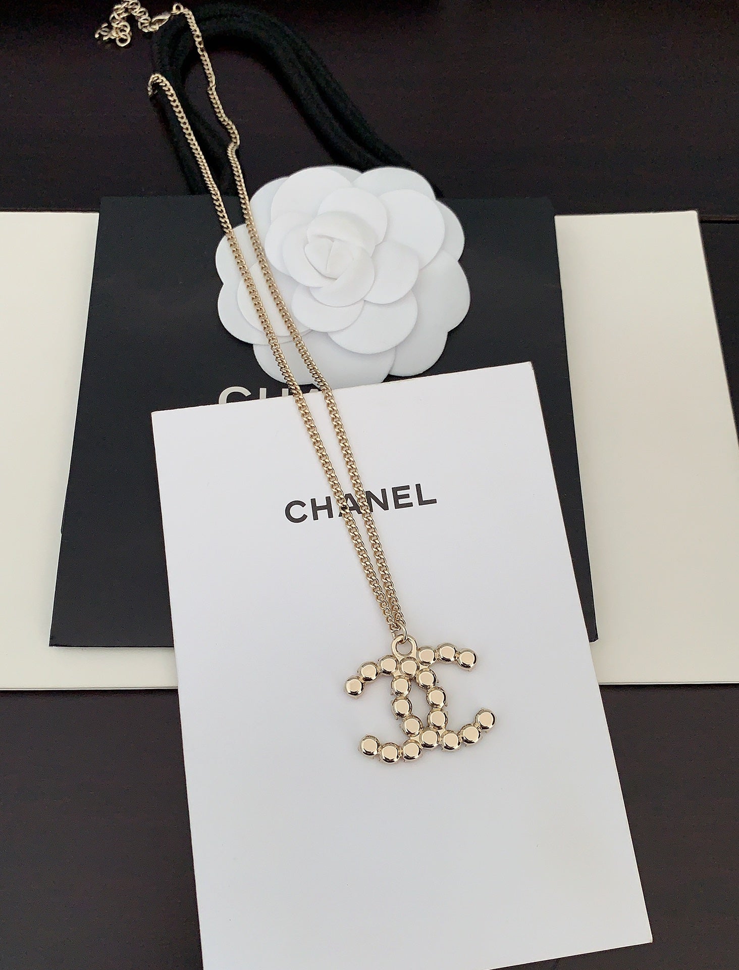 Chanel Color Crystals 18K Gold Necklace