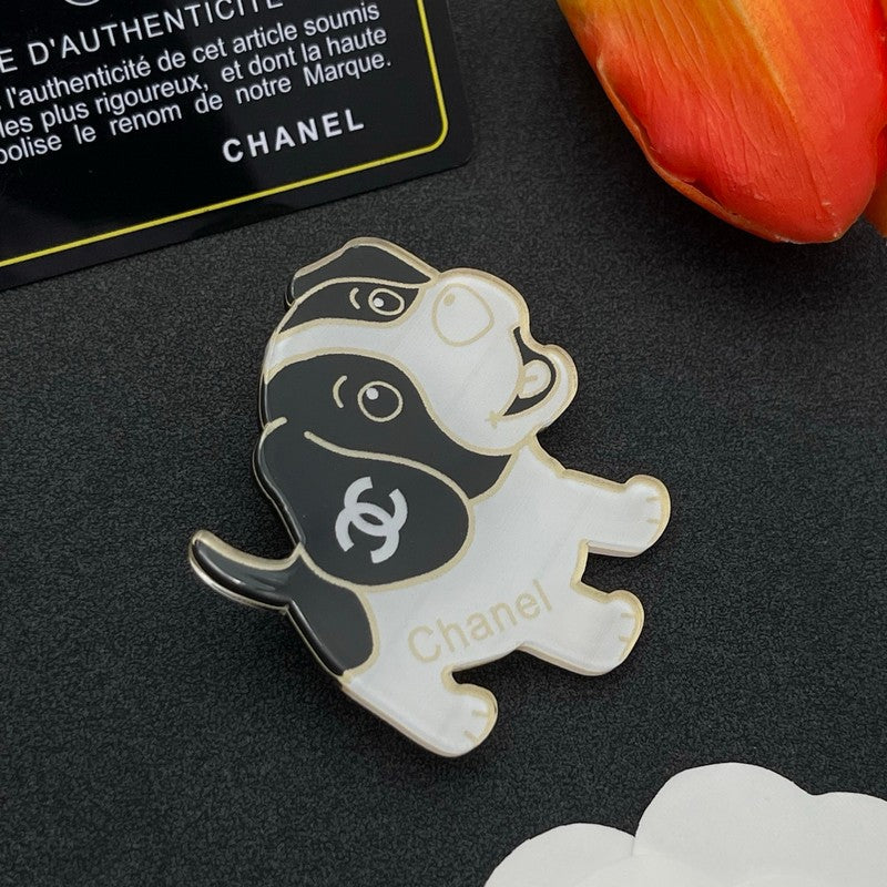 Chanel Dog 18K Gold Brooch