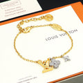 Louis Vuitton Gram Diamond 18K Gold Bracelet