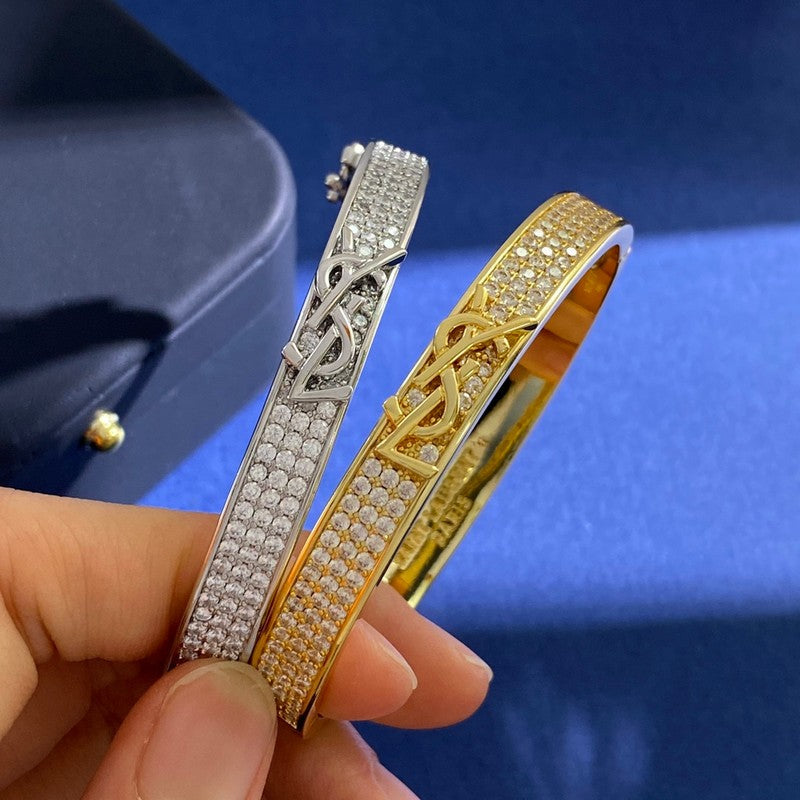 YSL Diamond 18K Gold Bracelet
