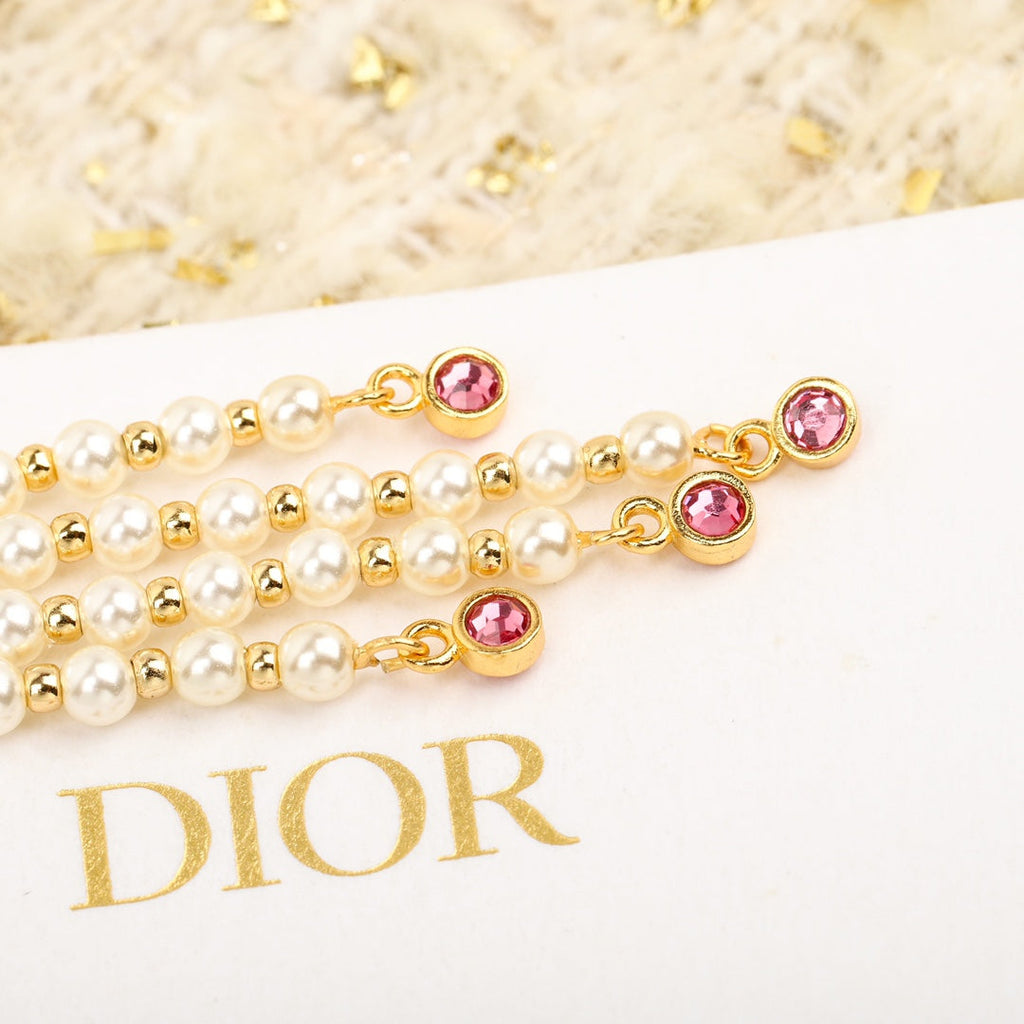 Dior Petit Tassel 18K Gold Earrings