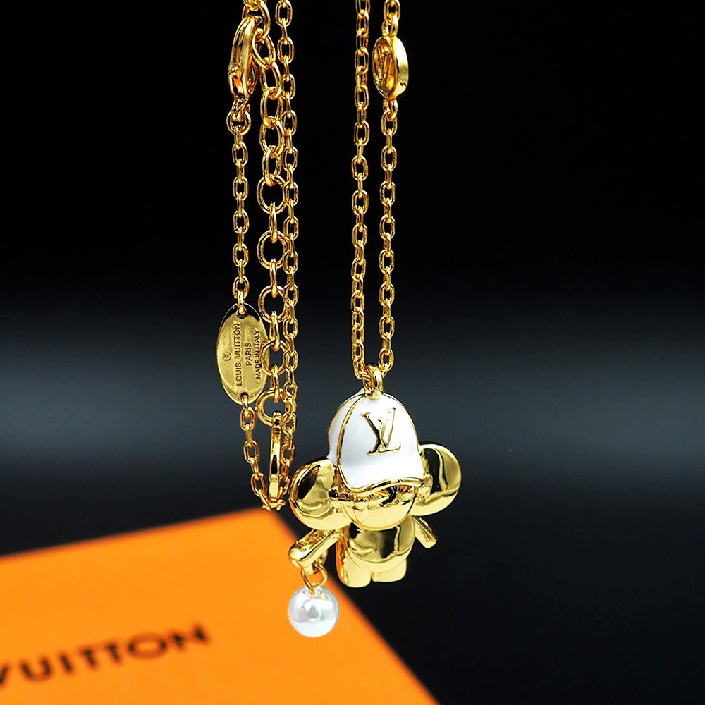 Louis Vuitton Vivienne 18K Gold Necklace