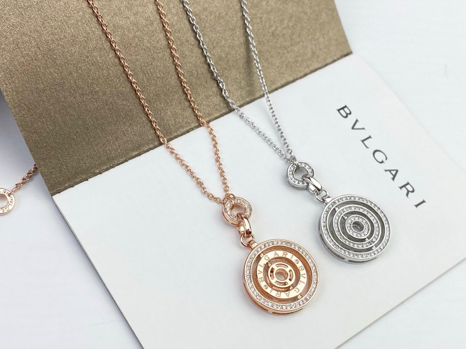 Bvlgari Cerchi Astrale Diamond 18K Gold Necklace