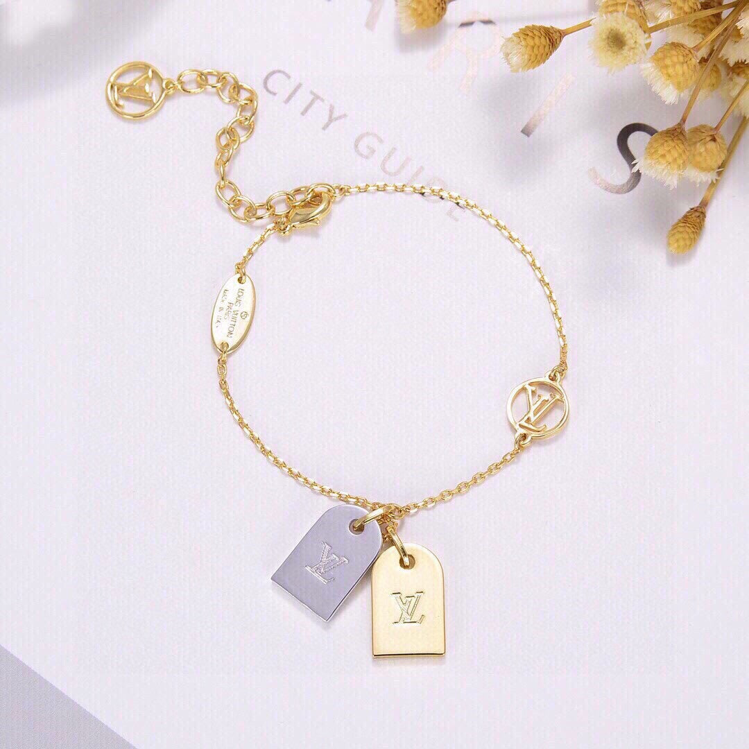 Louis Vuitton Monogram 18K Gold Bracelet