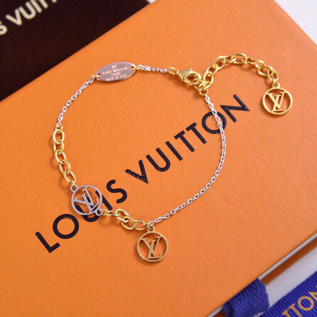 Louis Vuitton Logomania 18K Gold Bracelet