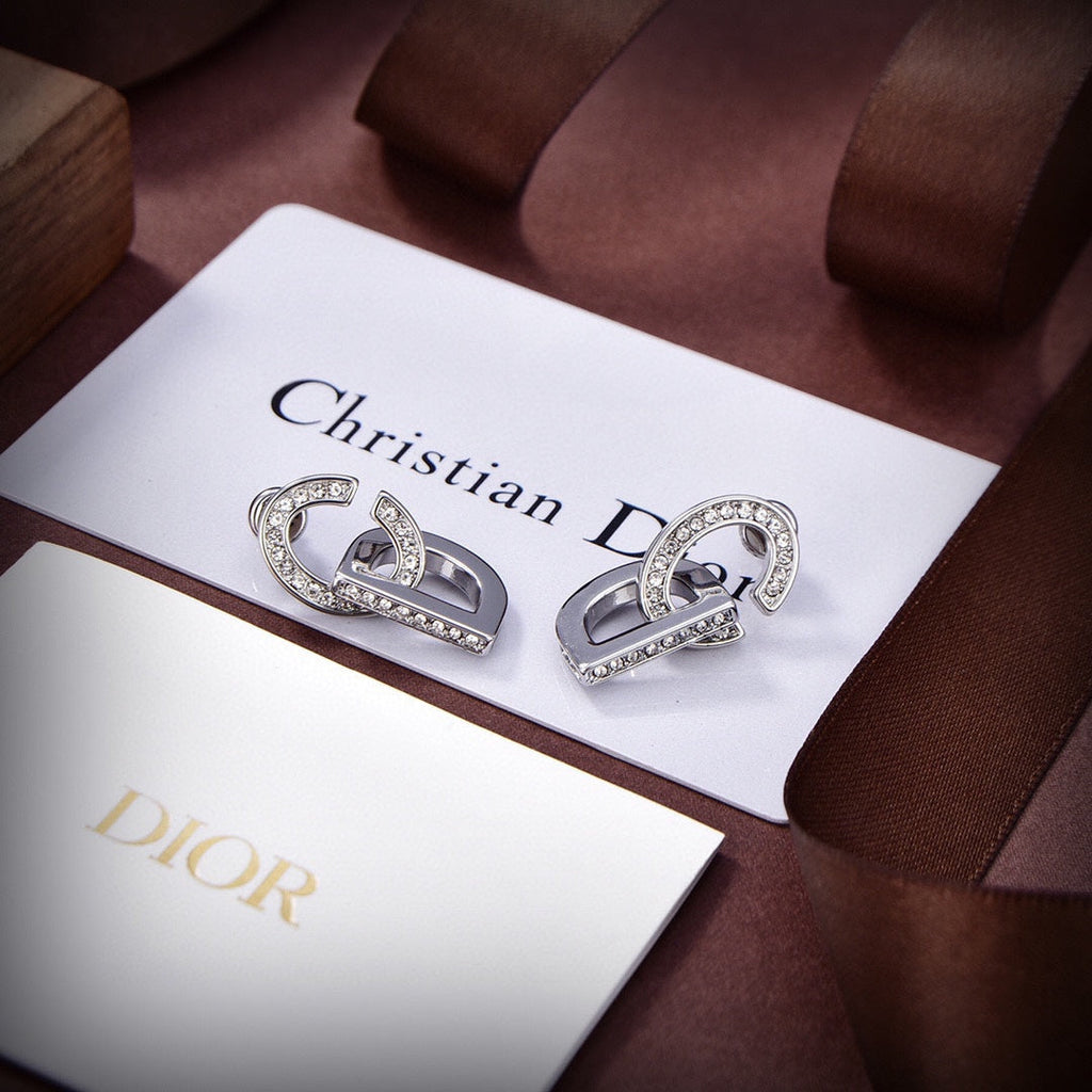 Dior Lock 18K Gold Earrings