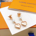 Louis Vuitton Heart 18K Gold Earrings