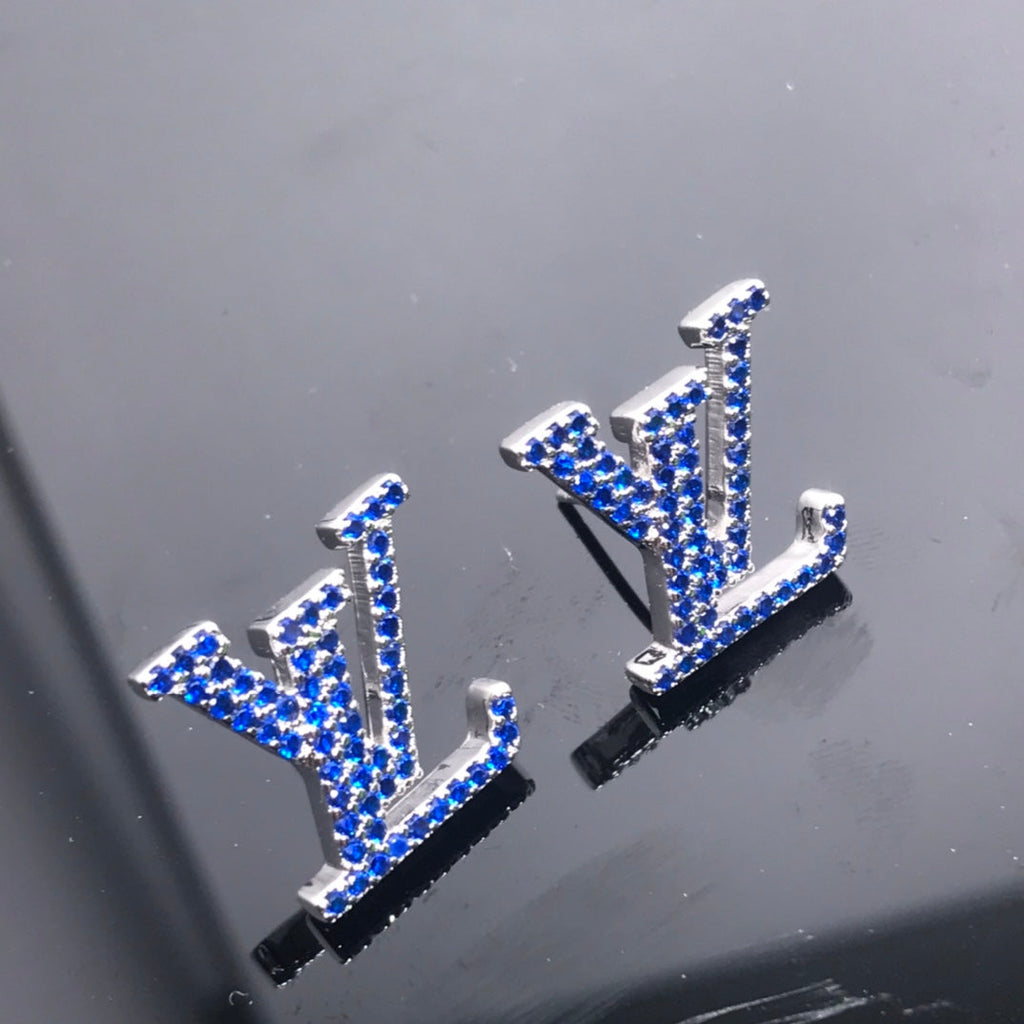 Louis Vuitton Iconic Aquamarine 18K Gold Earrings
