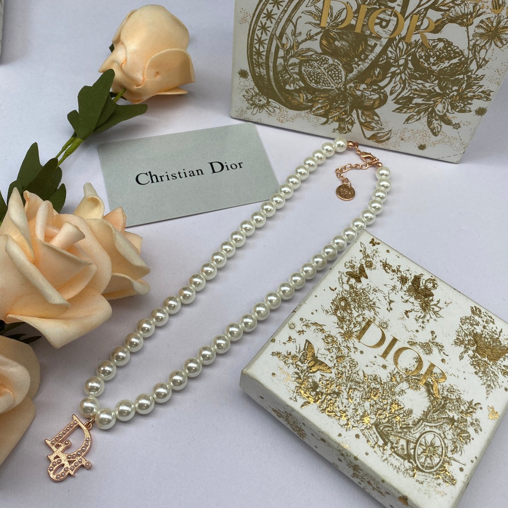 Dior Pearl 18K Gold Necklace