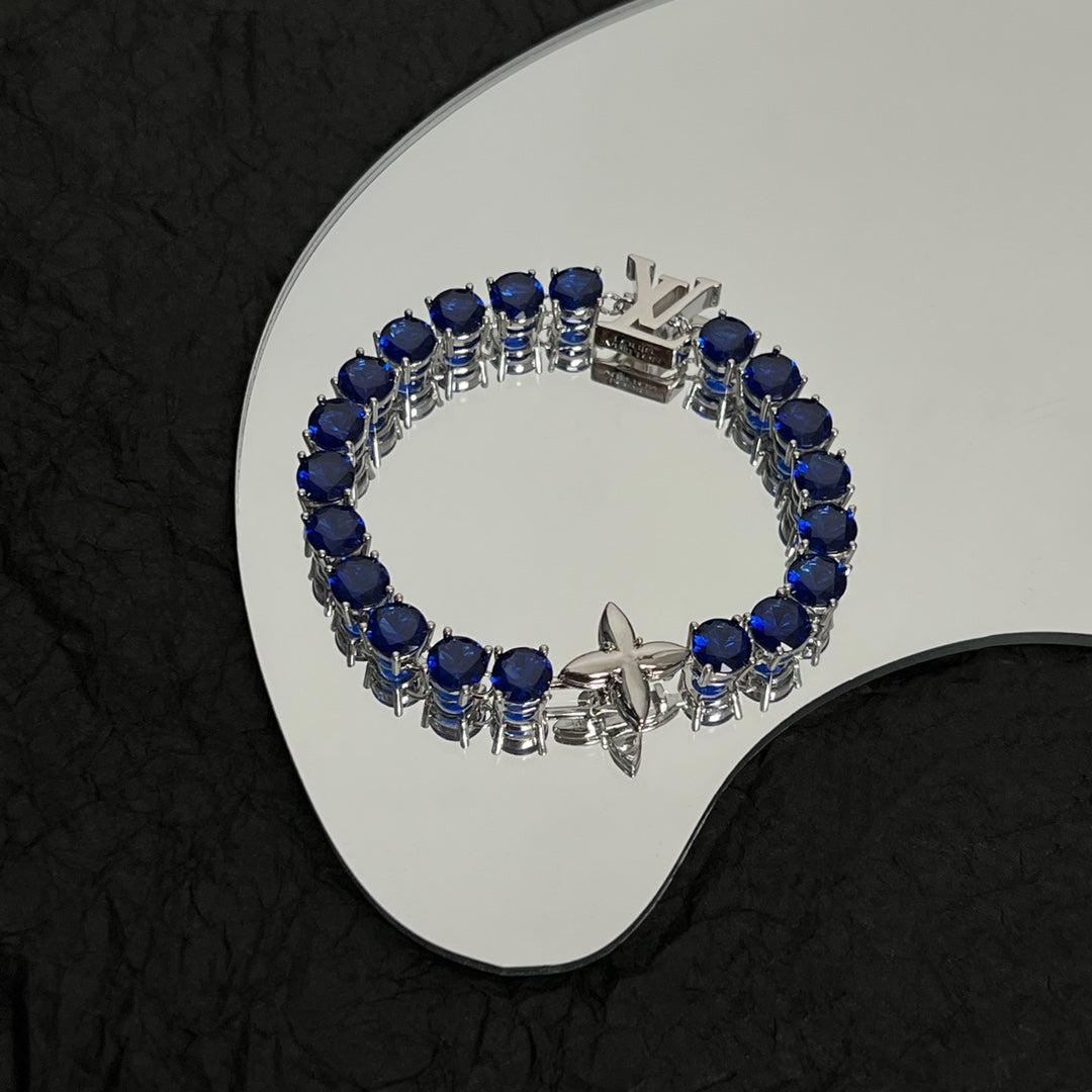 Louis Vuitton Crystal 18K Gold Bracelet