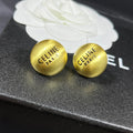 Celine Cicle 18K Gold Earrings