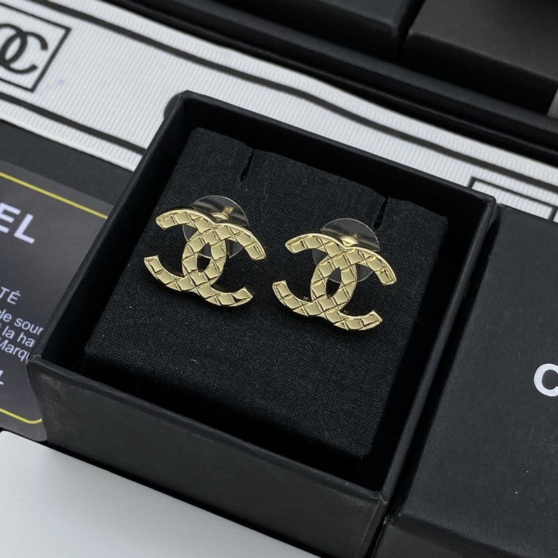 Chanel Classic 18K Gold Earrings