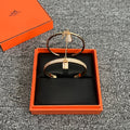 Hermes Kelly Clochette Diamonds 18K Gold Bracelet