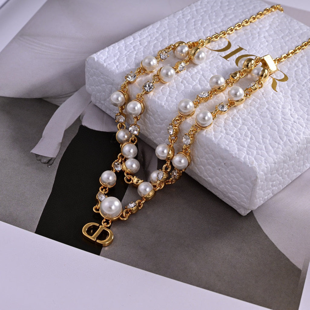 Dior Petit Treasure 18K Gold Necklace