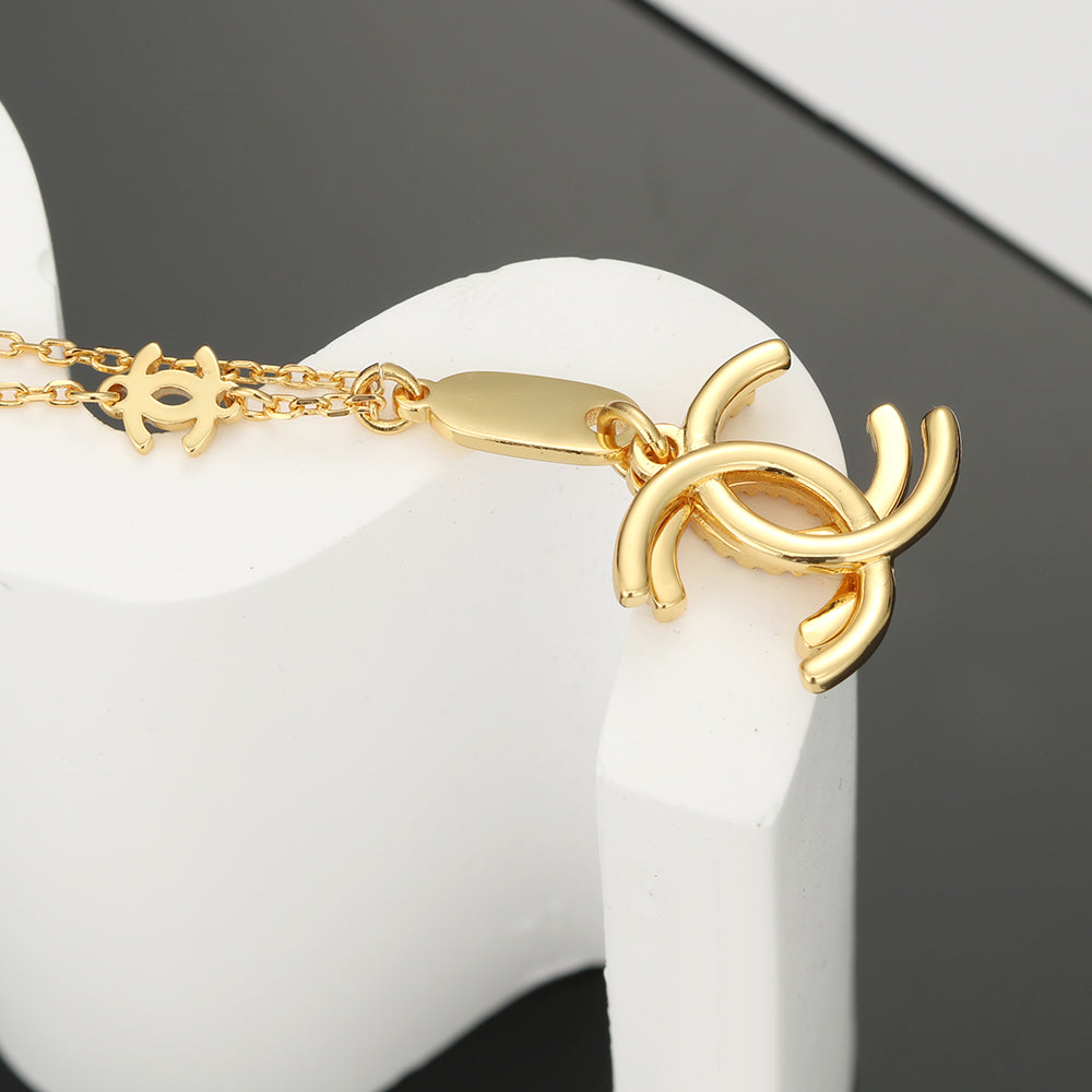 Chanel Diamond Long 18K Gold Necklace