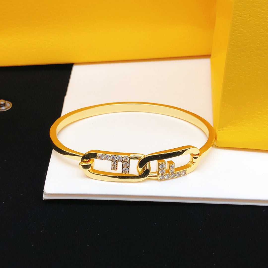 Fendi Vintage 18K Gold Bracelet