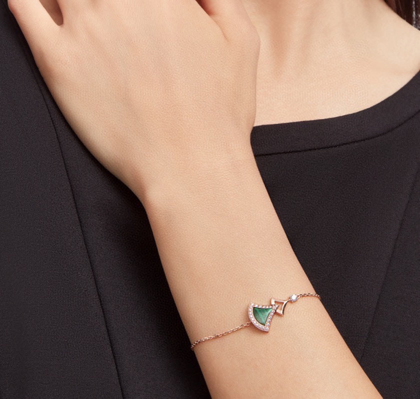 Bvlgari Dream Malachite 18K Gold Bracelet