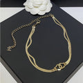 Chanel Gold Choker Chain 18K Gold Necklace