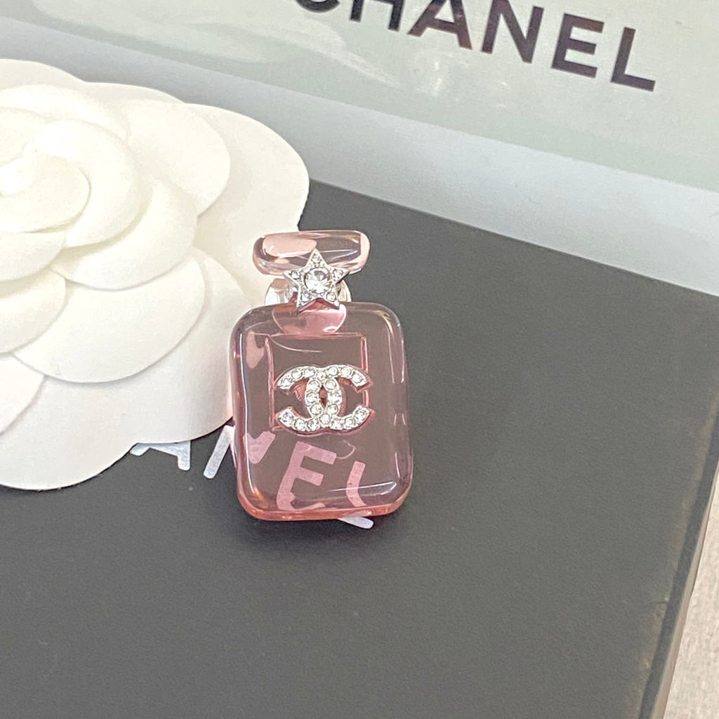 Chanel Perfume Color Bottle 18K Gold Brooch
