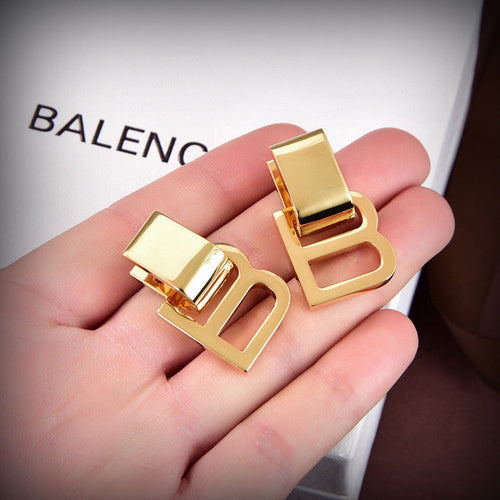 Balenciaga 18K Gold Earrings