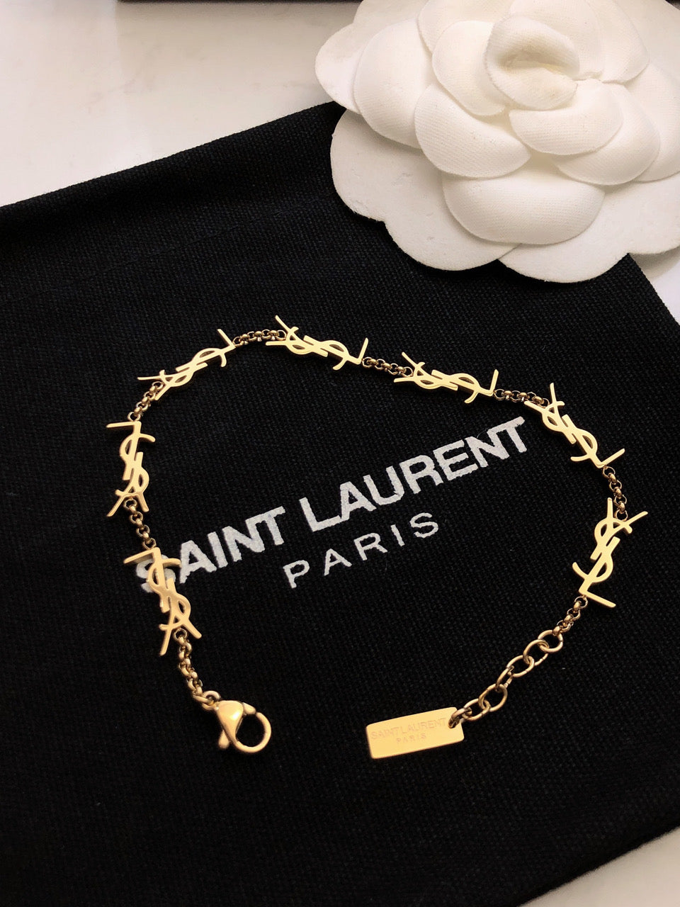 YSL Mini Cassan 18K Gold Bracelet