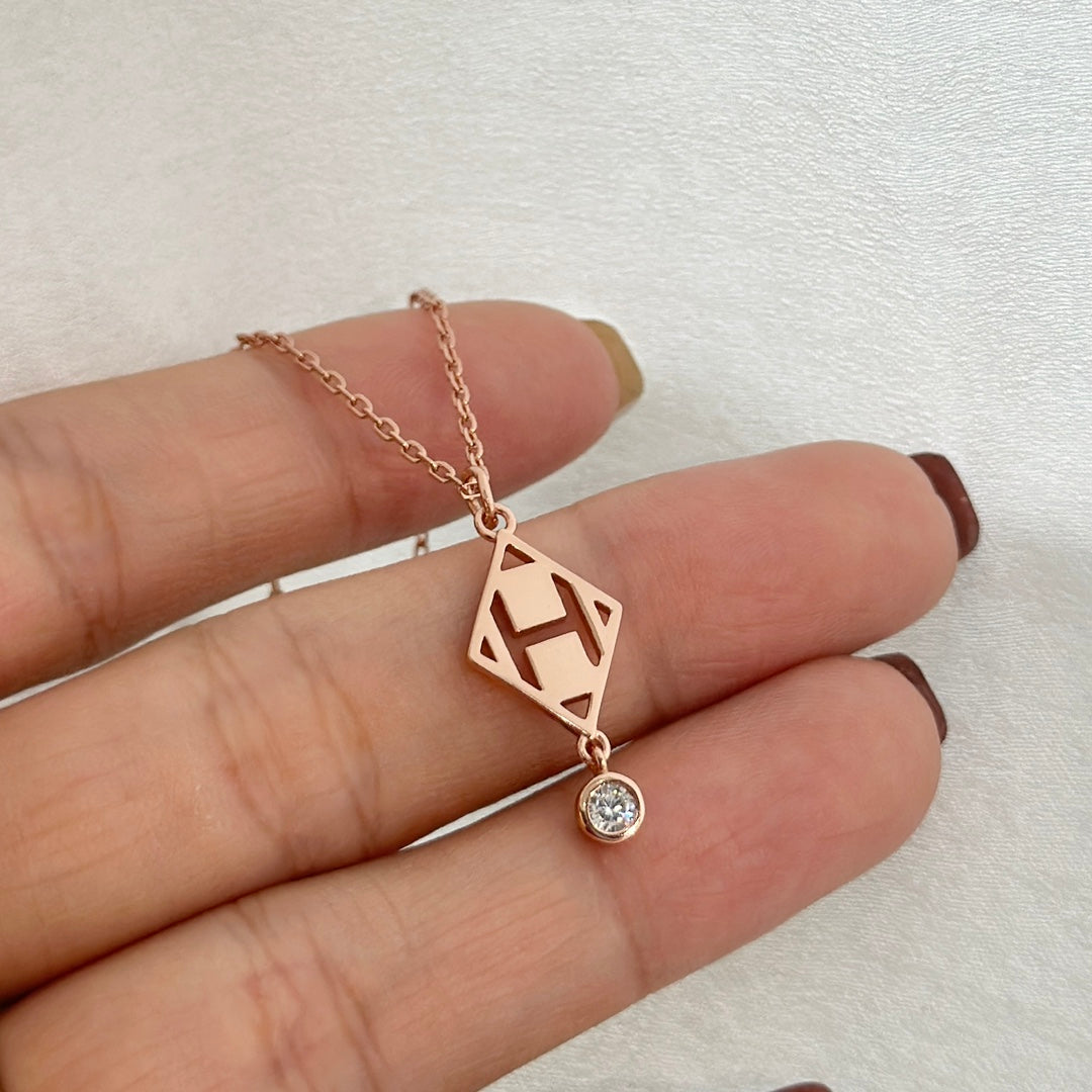 Hermes Gambade Pendant 18K Gold Necklace