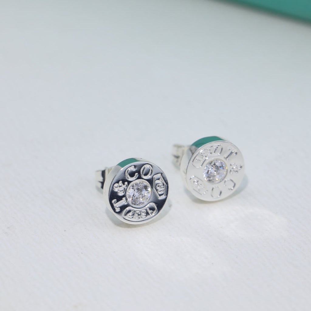 Tiffany 1837 Diamond 18K Gold Earrings