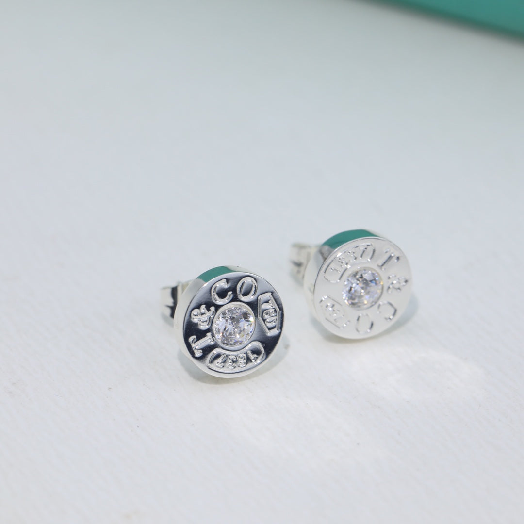 Tiffany 1837 Diamond 18K Gold Earrings