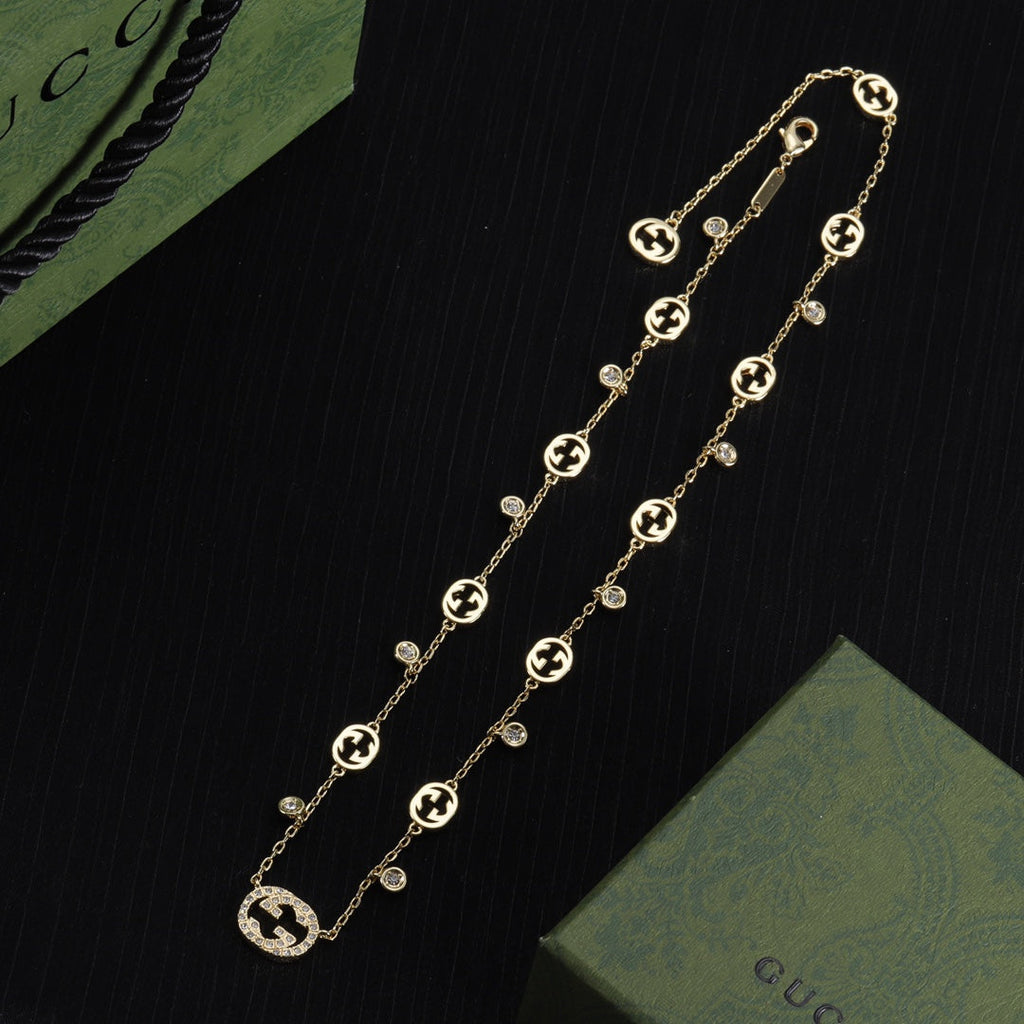 Gucci Double Chain 18K Gold Necklace