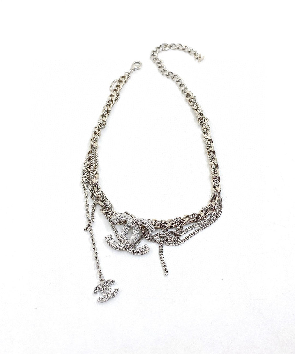Chanel Chain Diamond 18K Gold Necklace