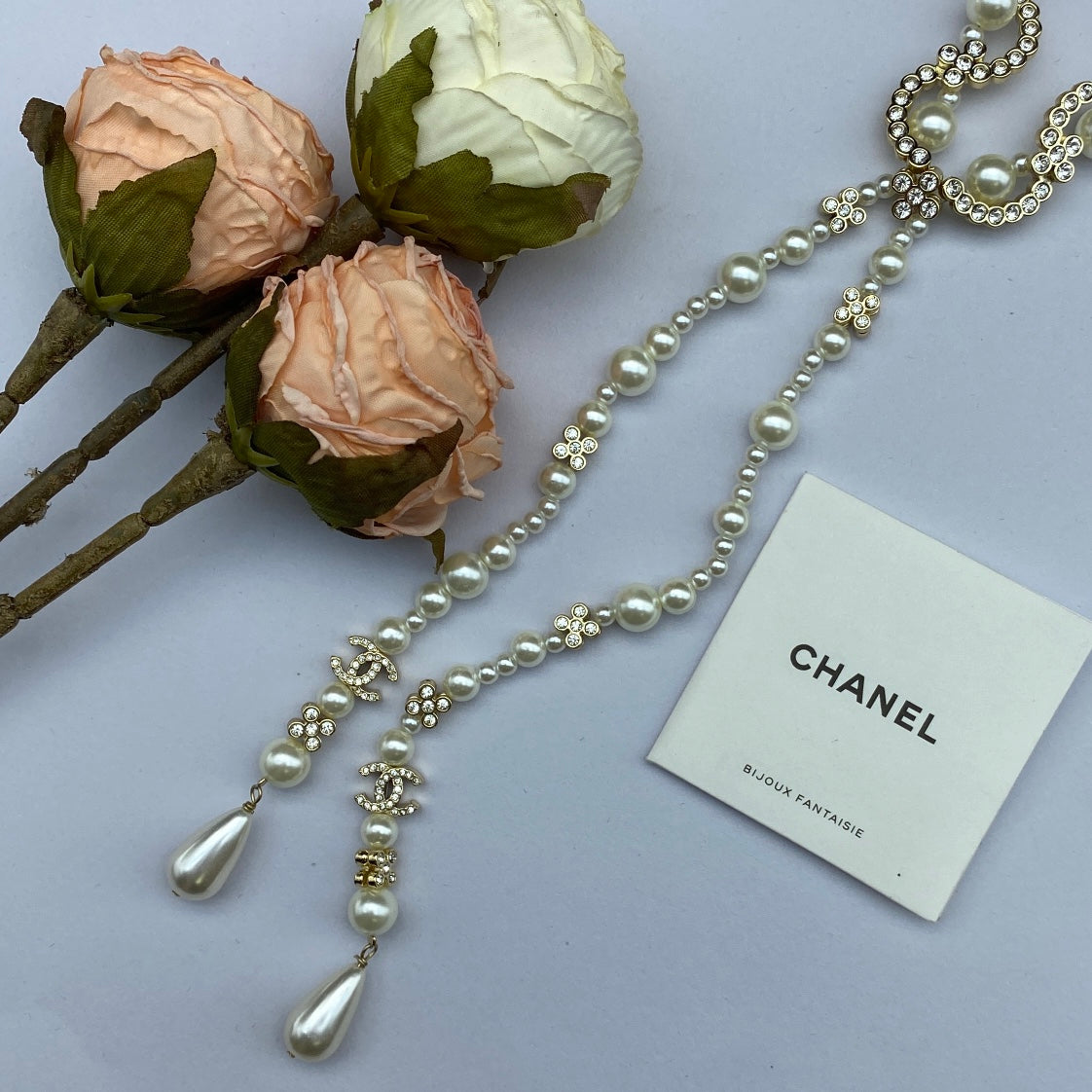 Chanel Pearl Chain 18K Gold Necklace