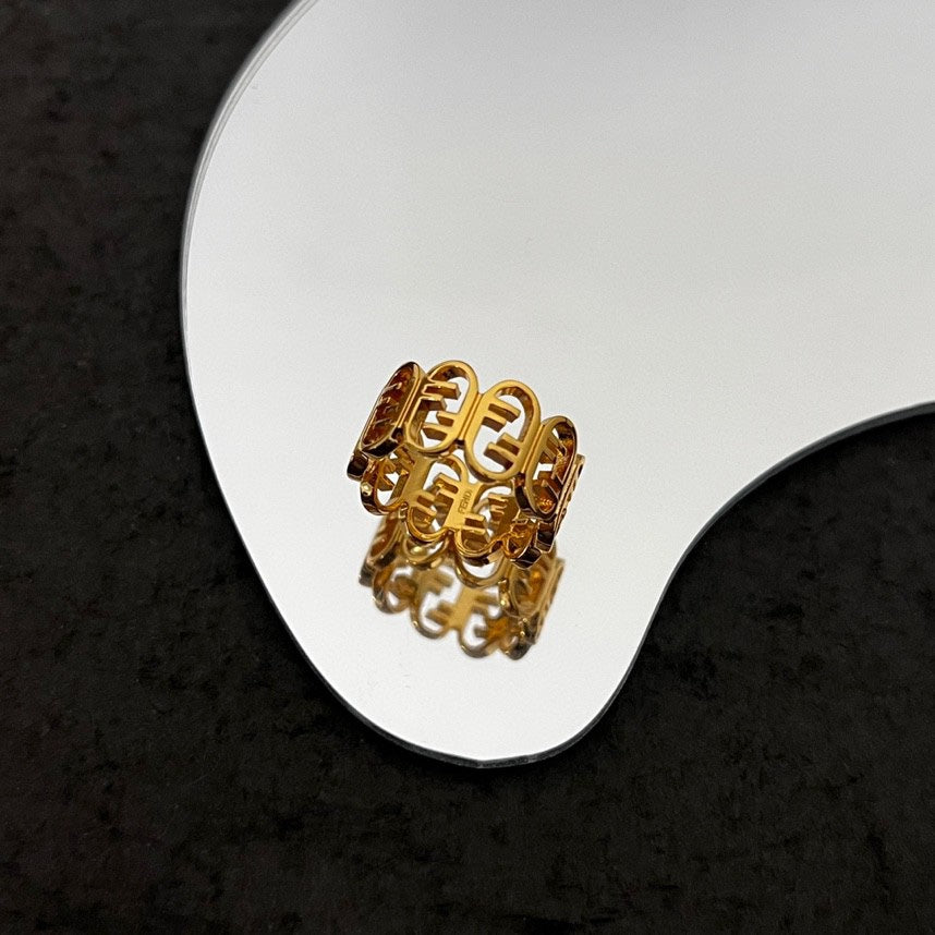 Fendi OLock 18K Gold Ring
