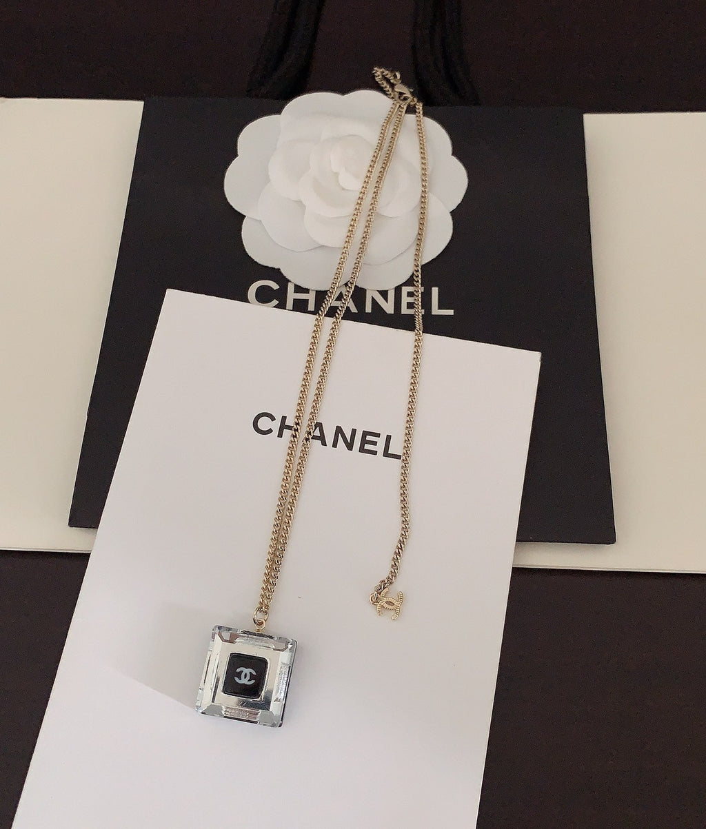 Chanel Crystals 18K Gold Necklace