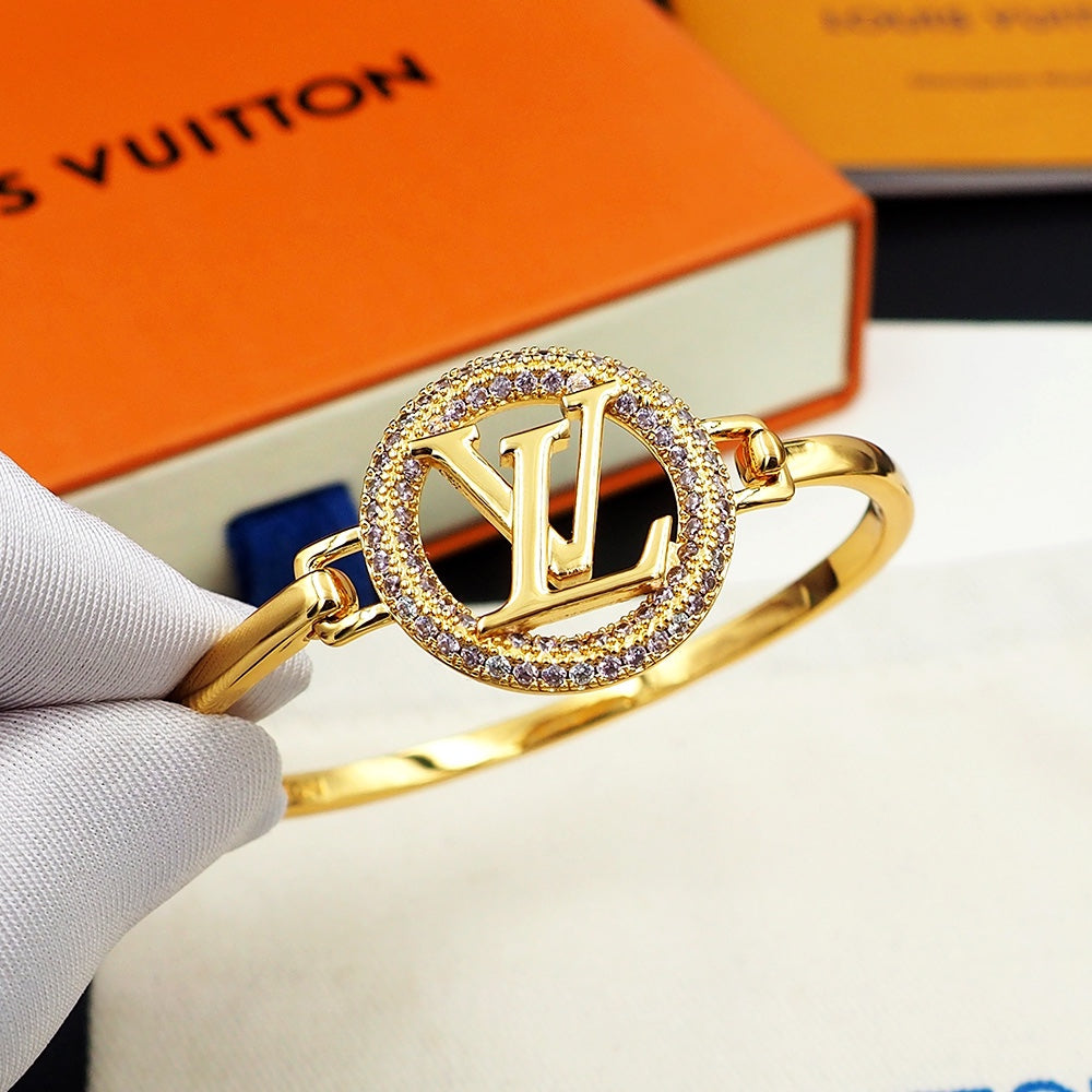 Louis Vuitton Louise Tresor 18K Gold Bracelet